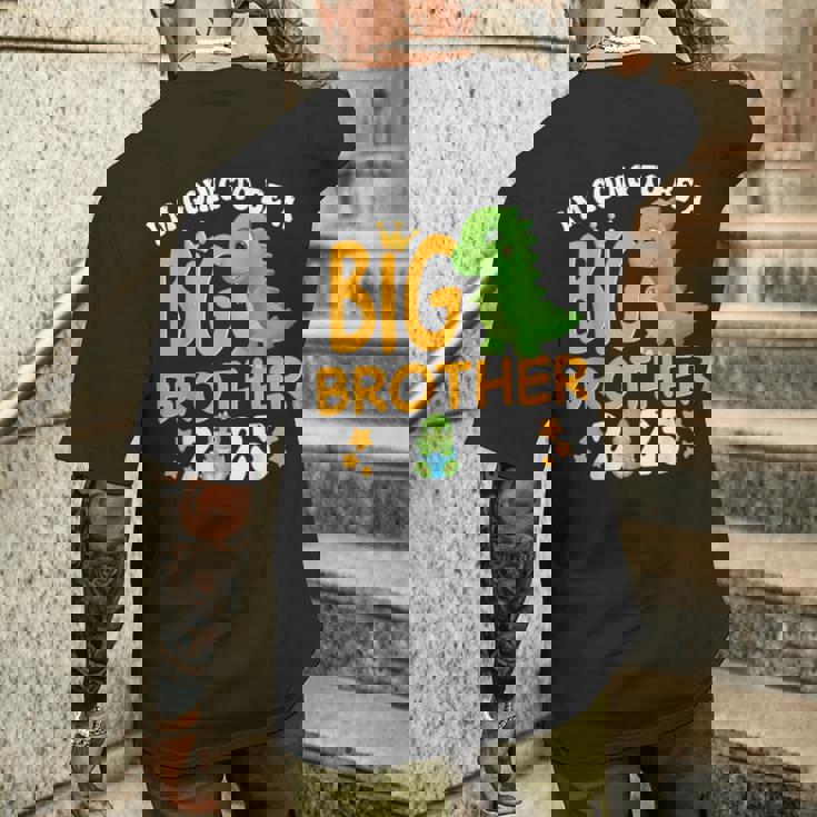 Big Brother 2025 Dinosaur Men's T-shirt Back Print Gifts for Him Big Brother 2025 Dinosaur Men's T-shirt Back Print Gifts for Him