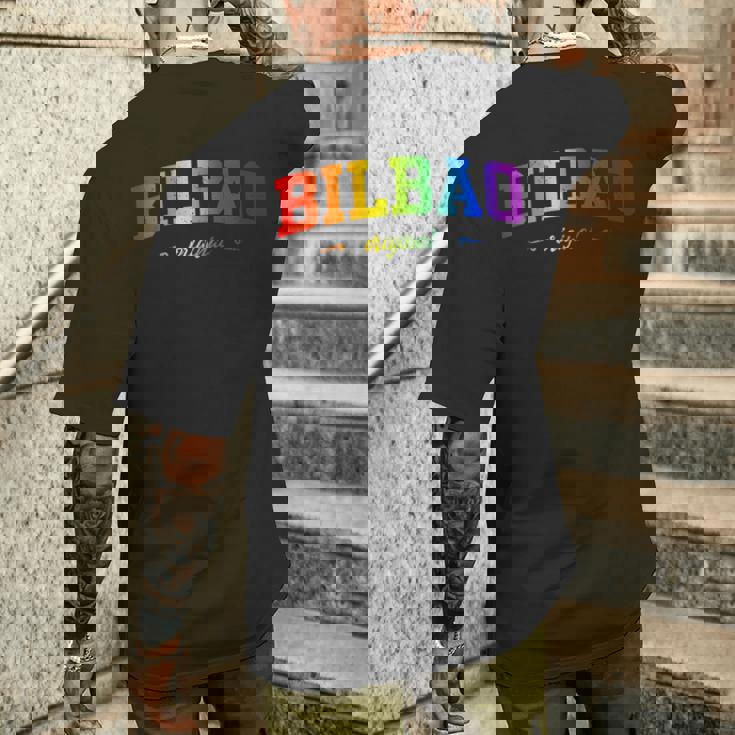 Bilbao Deporte Lgbtqai Souvenir Paísasco Camiseta Hombre Estampado Espalda Regalos para él