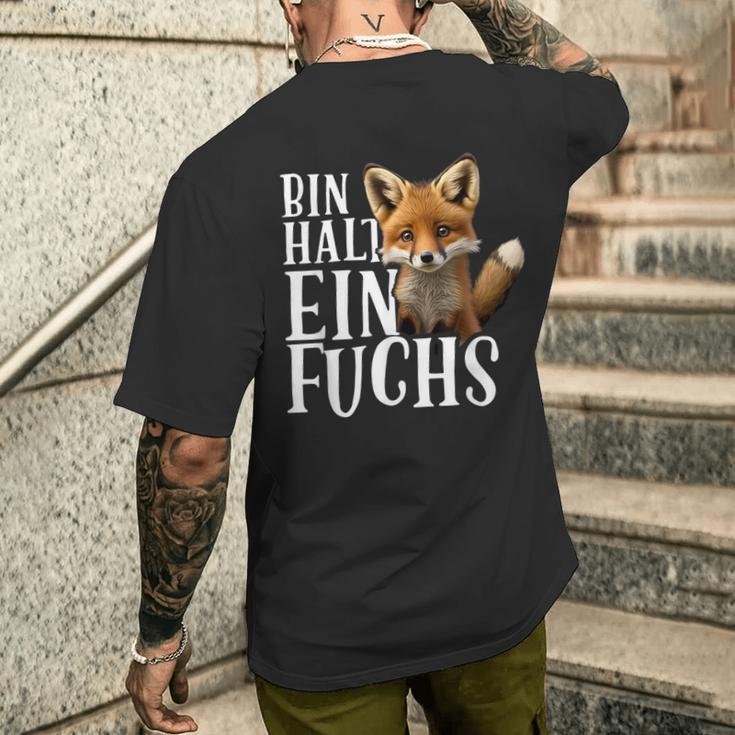 Bin Halt Ein Fuchs Fuchs Lieberhalter Statement T-Shirt mit Rückendruck Geschenke für Ihn