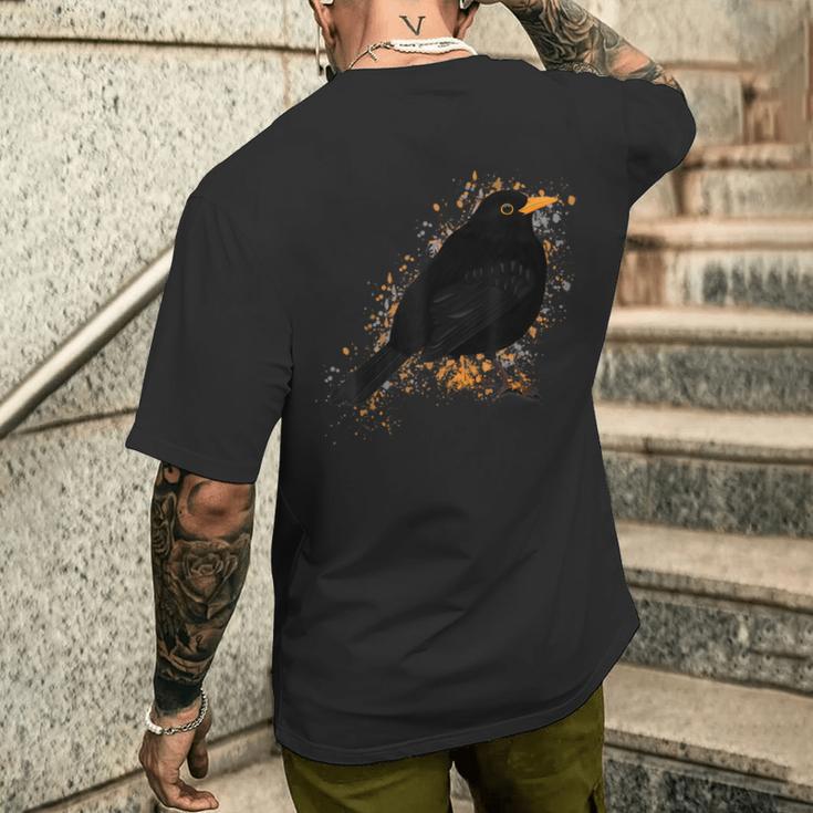 Bird Bird Songbird Bird Friend Ornithologist Garden Bird T-Shirt mit Rückendruck Geschenke für Ihn