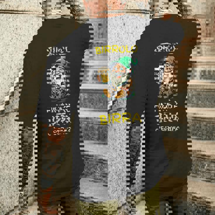 Birrolo Birra Nano Divertenti Speranza T-shirt da uomo con stampa posteriore Regalos para él