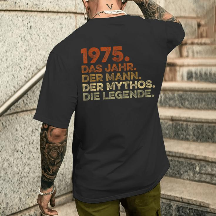 Birthday intage 1975 Man Myth Legend T-Shirt mit Rückendruck Geschenke für Ihn