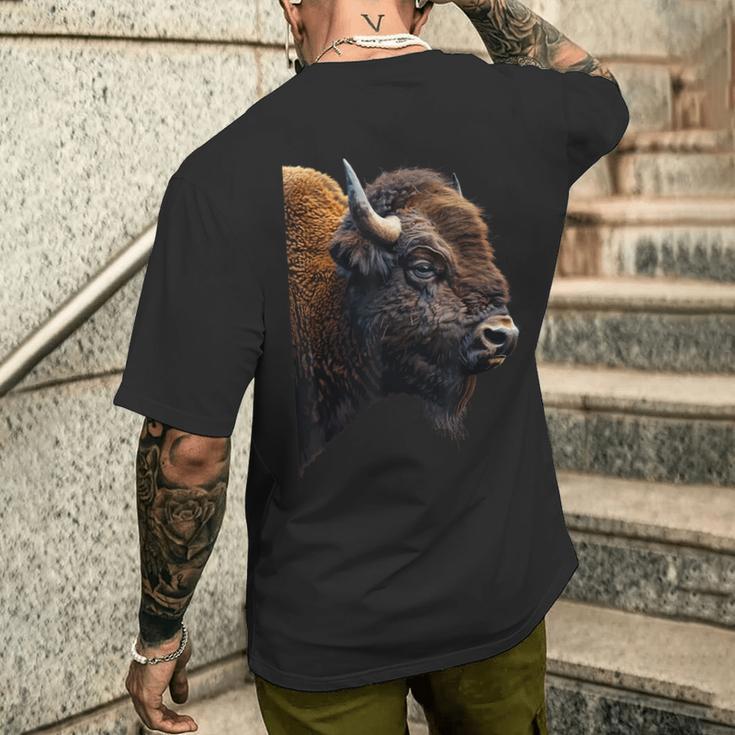 Bison T-Shirt mit Rückendruck Geschenke für Ihn