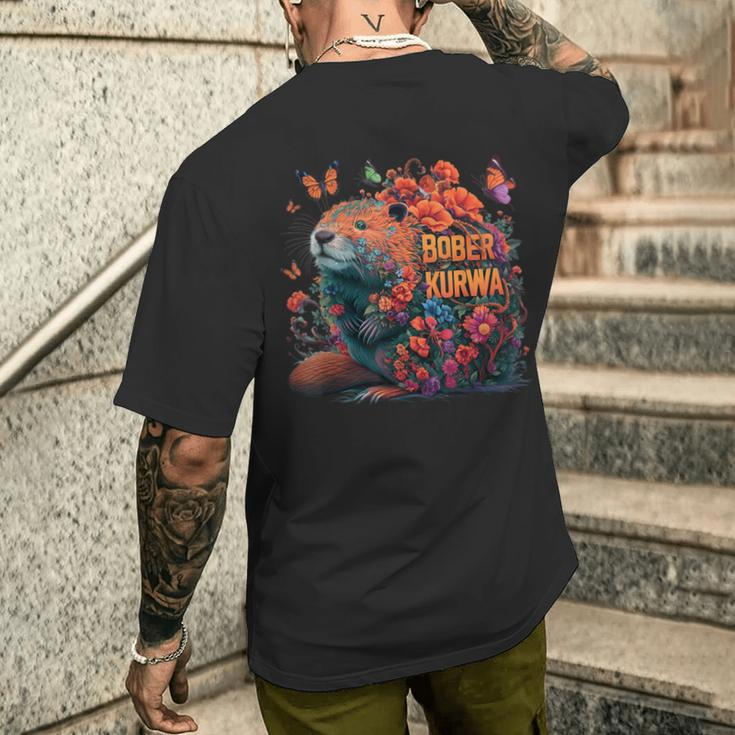 Bobr Kurwa Meme Bober Kurwa T-Shirt mit Rückendruck Geschenke für Ihn