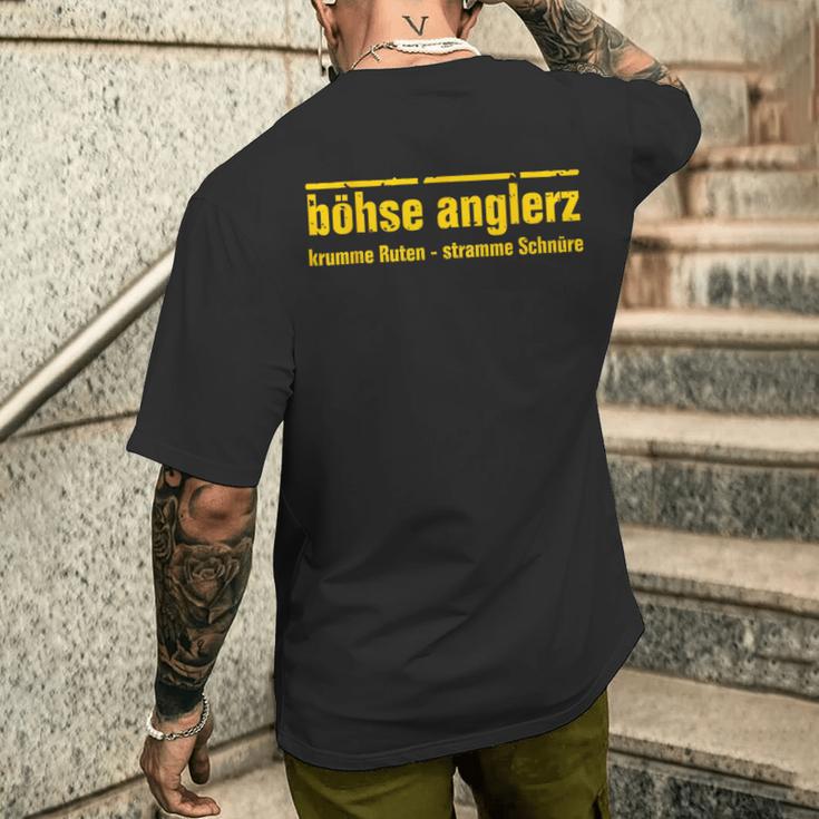 Böhse Anglerz Lustiges Outfit Für Angler Und Fischer T-Shirt mit Rückendruck Geschenke für Ihn