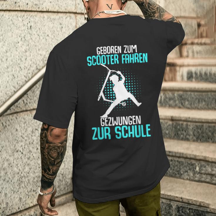 Boys & Children's With 'Geboren Zum Scooter Fahren' Motif T-Shirt mit Rückendruck Geschenke für Ihn