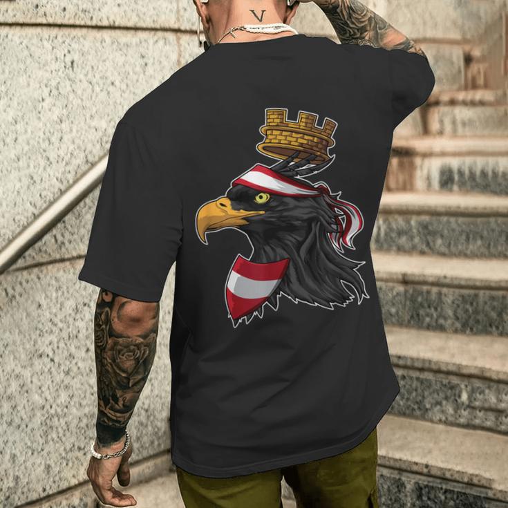 Bundeseagle Austria Proud Eagle Patriot T-Shirt mit Rückendruck Geschenke für Ihn