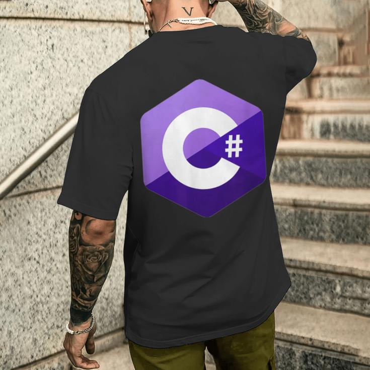 C C Sharp Programmer T-Shirt mit Rückendruck Geschenke für Ihn