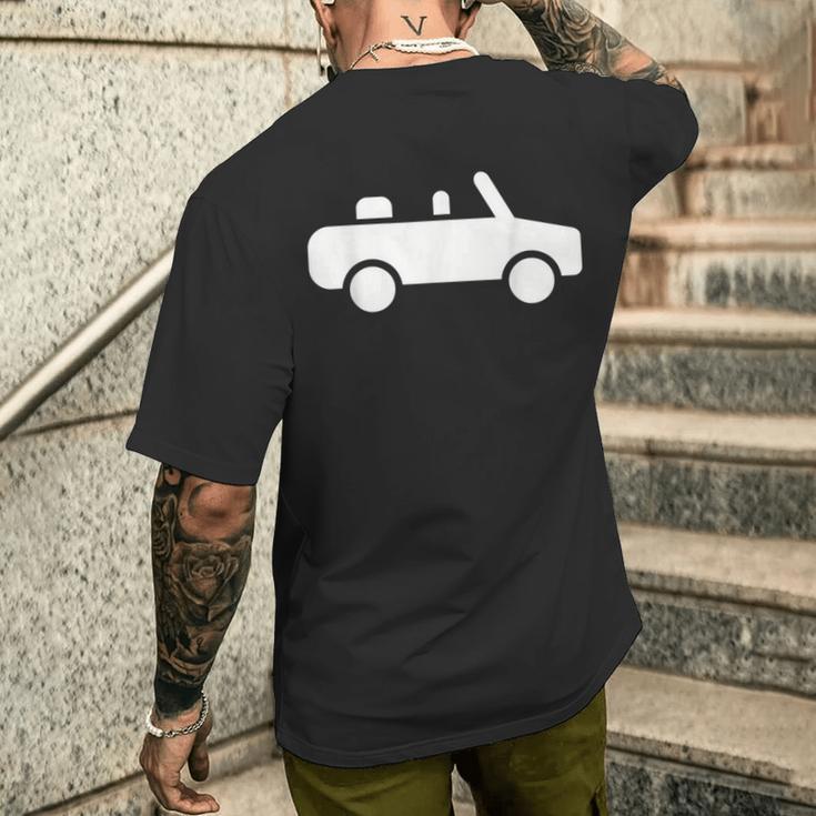 Cabrio Car T-Shirt mit Rückendruck Geschenke für Ihn