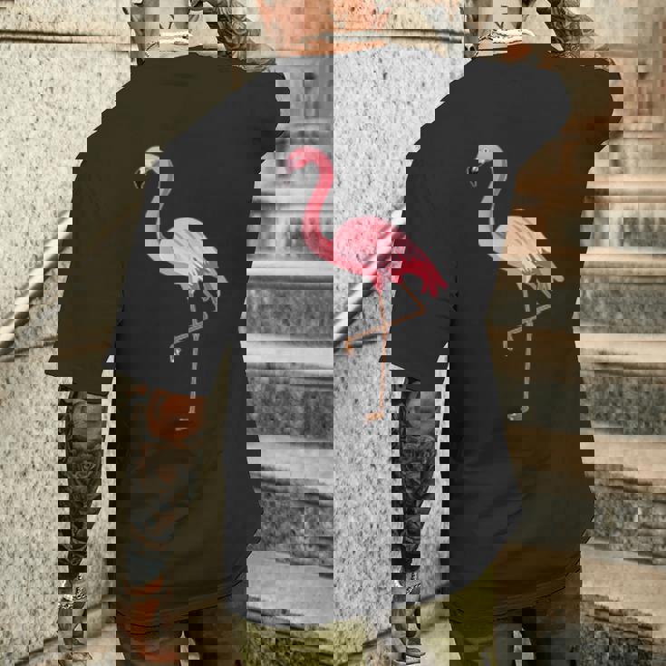 Camicia Con Tasca Fenicottero Logo Fenicottero T-shirt da uomo con stampa posteriore Regalos para él