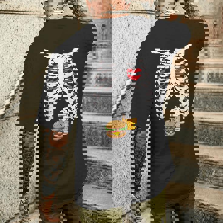 Camisa De Anuncio De Embarazo Para Papá Divertido Esqueleto Embarazada Camiseta Hombre Estampado Espalda Regalos para él