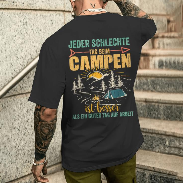 Camping For Caravan Motorhome Tent Camper T-Shirt mit Rückendruck Geschenke für Ihn