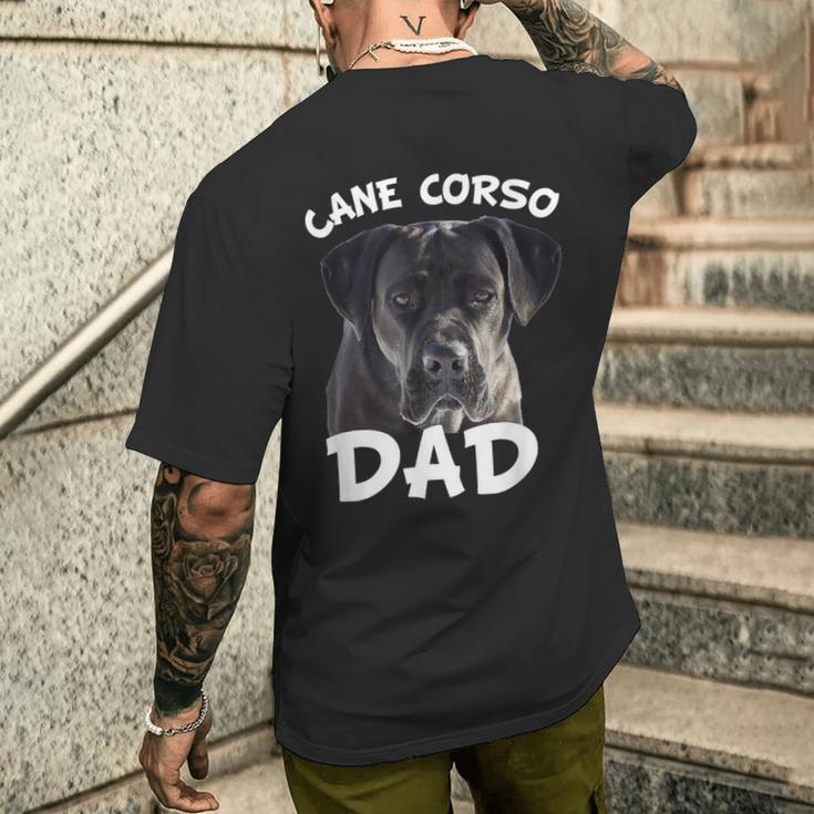 Cane Corso Dad Italian Mastiff Dog T-Shirt mit Rückendruck Geschenke für Ihn