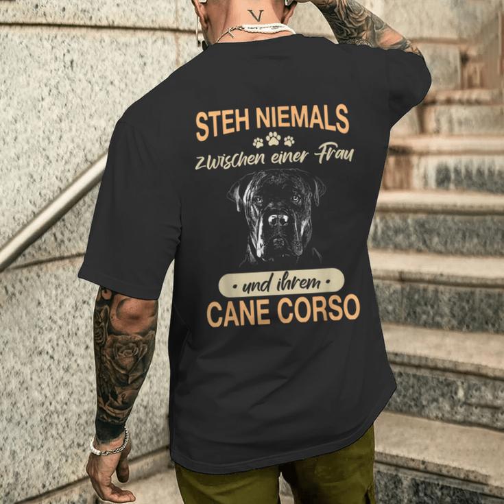 Cane Corso Italiano Dog S T-Shirt mit Rückendruck Geschenke für Ihn