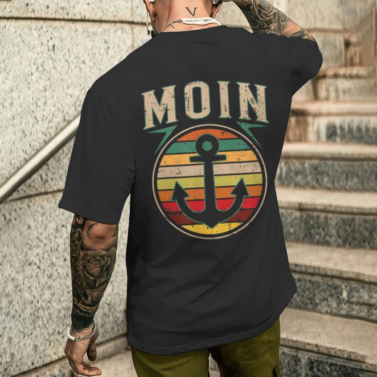 Captain Hat Moin Jumper Hamburg Souvenir Moin T-Shirt mit Rückendruck Geschenke für Ihn