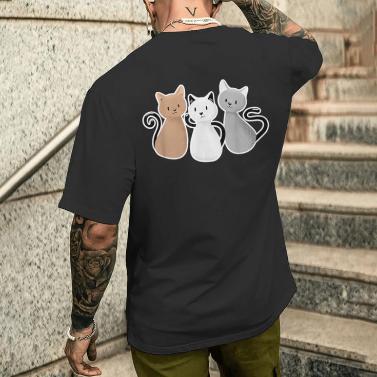 Cat Kitten Cat T-Shirt mit Rückendruck Geschenke für Ihn