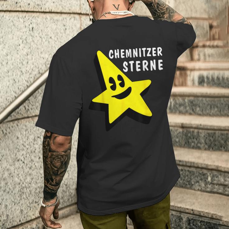 Chemnitz Sachsen Chemnitzer-Stern Graffitis Lustige Sterne T-Shirt mit Rückendruck Geschenke für Ihn