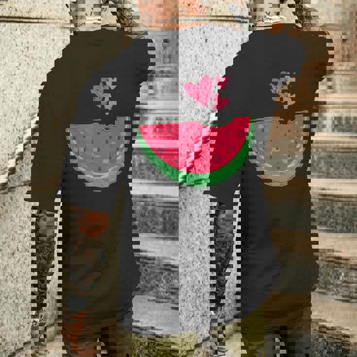 Cœur De Pastèque Amusant Pour Les Amateurs De Pastèques T-shirt imprimé au dos Cadeaux pour lui