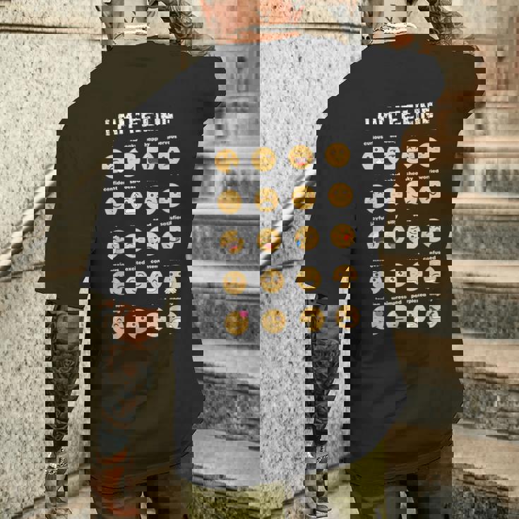 Colección De Muchos Emoticonos Divertidos Lindos Y Divertidos Camiseta Hombre Estampado Espalda Regalos para él