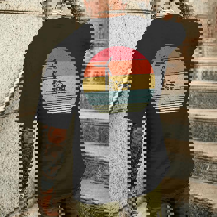 Con Cambiamento Climatico Stile Retrò Per Energie Rinnovabili T-shirt da uomo con stampa posteriore Regalos para él