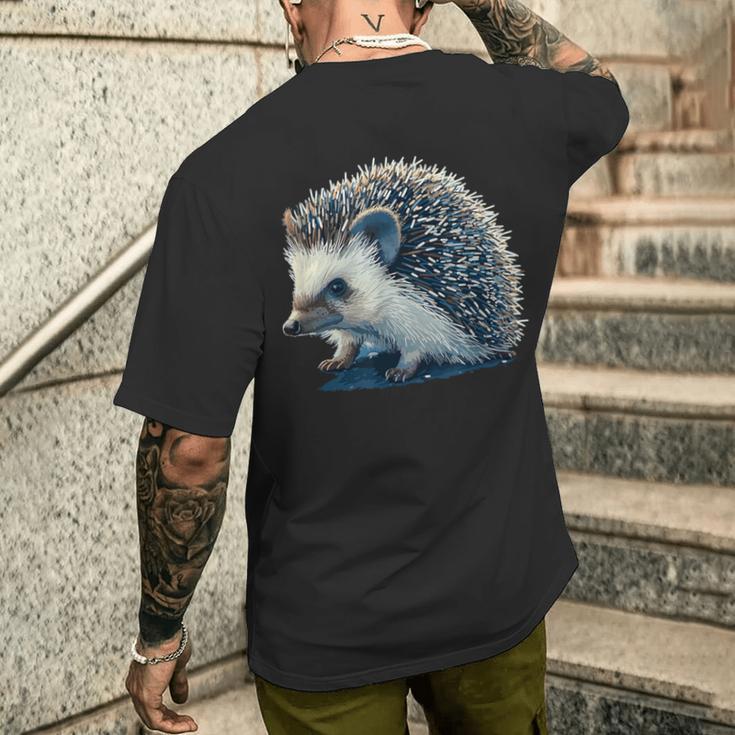 Cute Hedgehog Costume T-Shirt mit Rückendruck Geschenke für Ihn