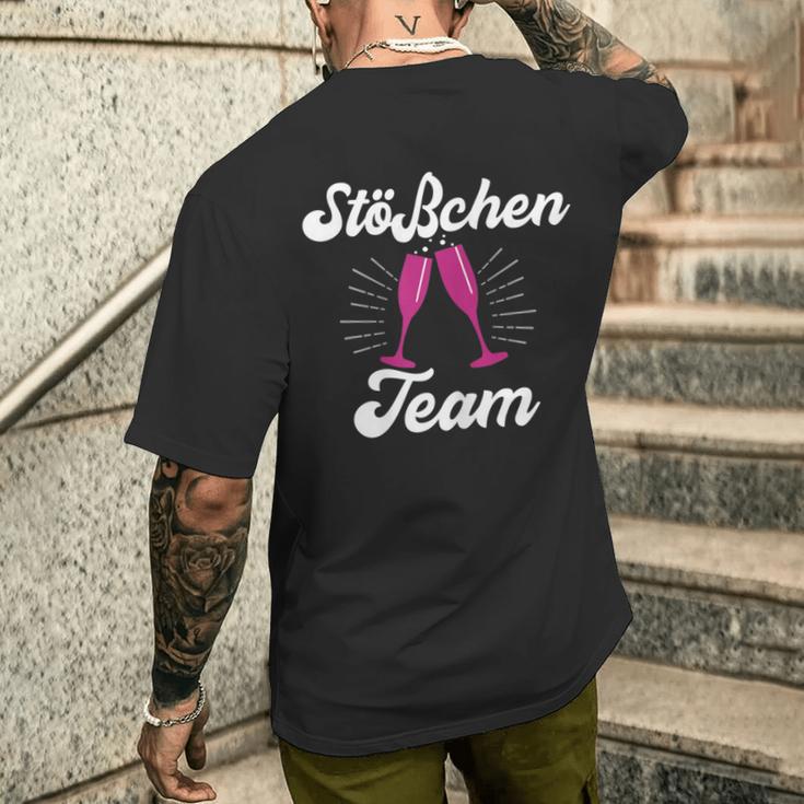 Damen Jga Stösschen Team Crew T-Shirt mit Rückendruck Geschenke für Ihn