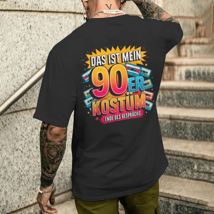 Das Ist Mein 90S Kostüm 90S Kostüm 90S Party Outfit T-Shirt mit Rückendruck Geschenke für Ihn