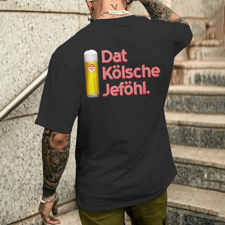 With Dat Kölsche Jeföhl Kölsch Lifestyle T-Shirt mit Rückendruck Geschenke für Ihn