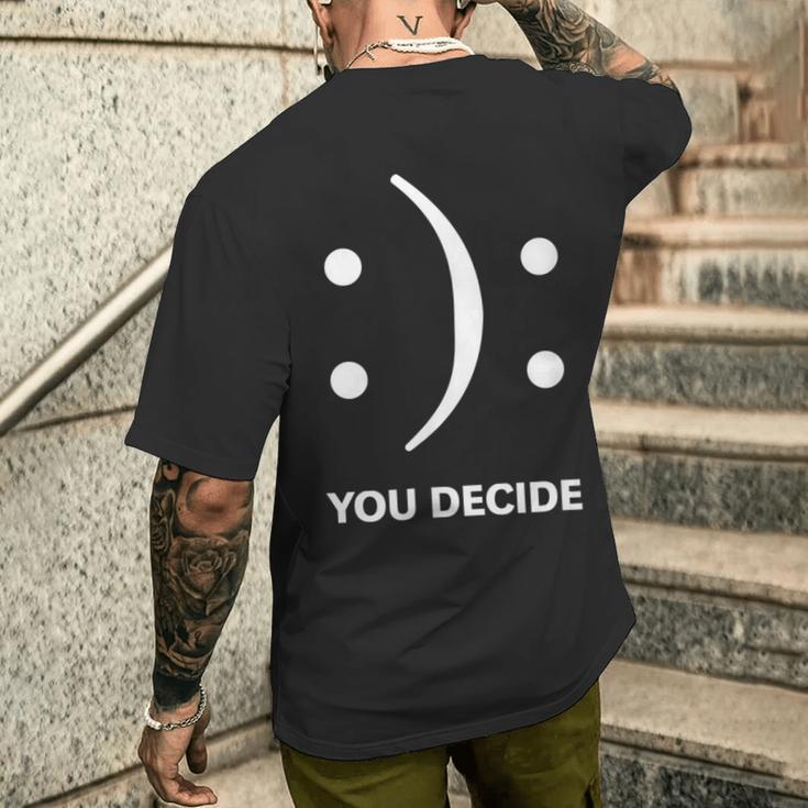 You Decide T-Shirt mit Rückendruck Geschenke für Ihn