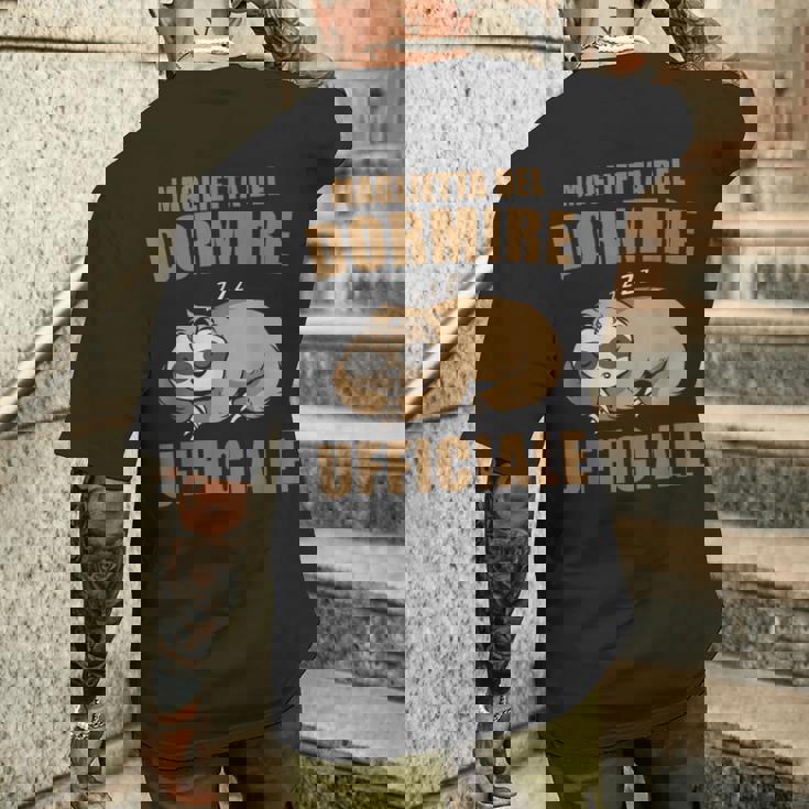 Del Dormire Ufficiale Camicia Da Notte Bradipo T-shirt da uomo con stampa posteriore Regalos para él