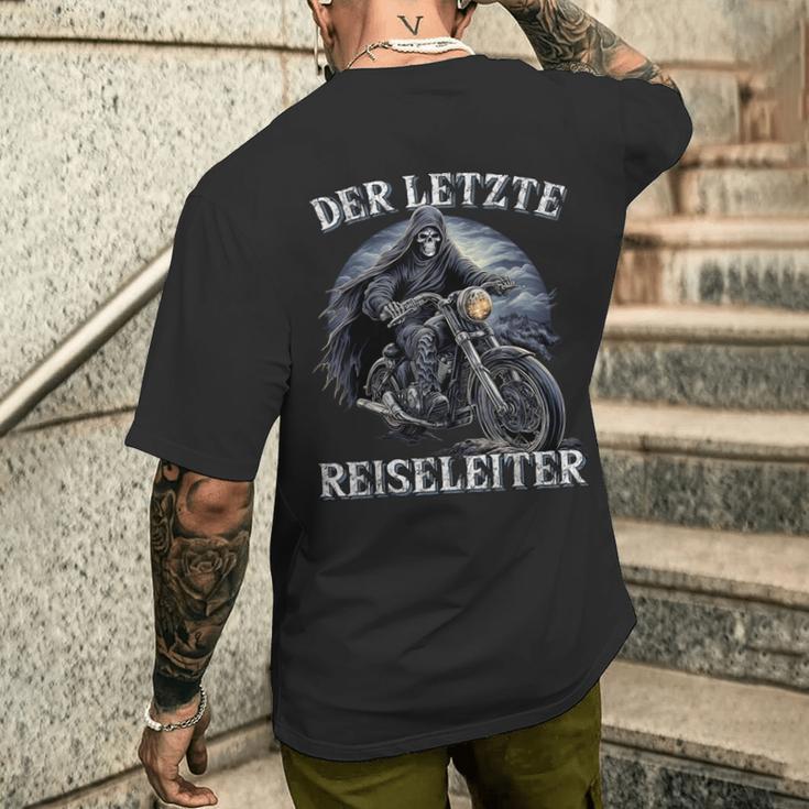 Der Letzte Reiseleiter Biker Motorrad T-Shirt mit Rückendruck Geschenke für Ihn