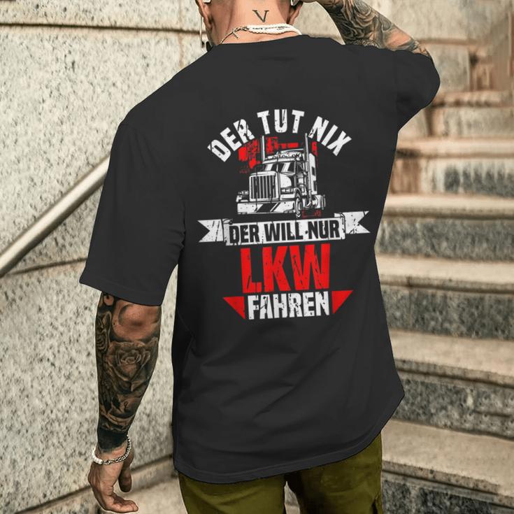 Der Tut Nix Der Willnur Lkw Fahrer T-Shirt mit Rückendruck Geschenke für Ihn