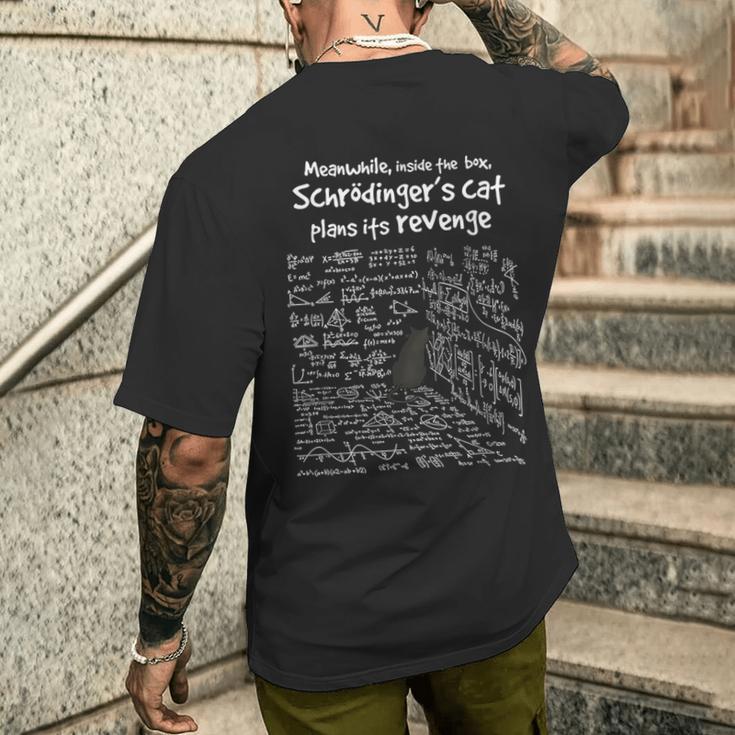 In Der Zwischenzeit Plans Schrödinger's Cat Her Revenge T-Shirt mit Rückendruck Geschenke für Ihn