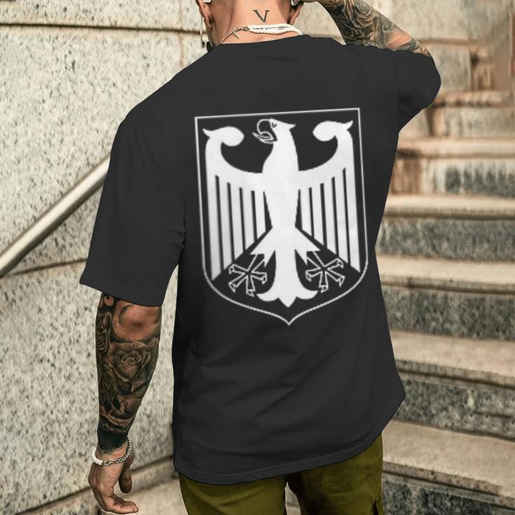 Deutschland Altdeutsch Wappen Adler T-Shirt mit Rückendruck Geschenke für Ihn