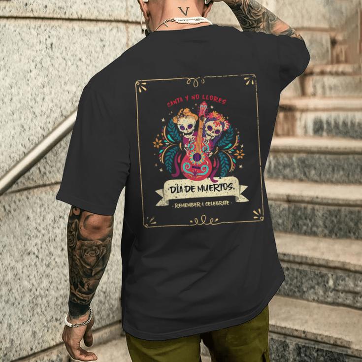 Dia De Muertos Dia De Los Muertos Costume S T-Shirt mit Rückendruck Geschenke für Ihn