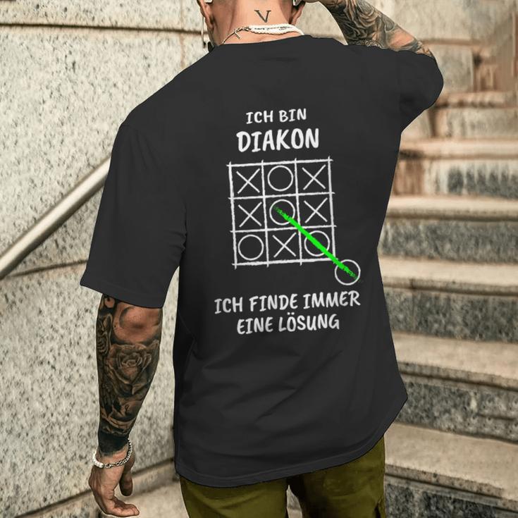 Diakon T-Shirt mit Rückendruck Geschenke für Ihn