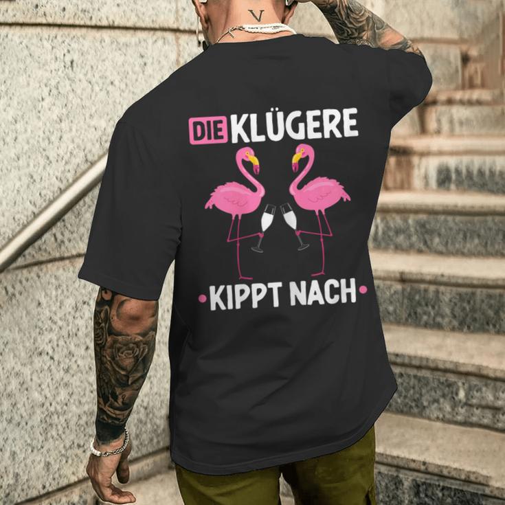 Die Klügere Kippt Nach Malle Mädels Saufen Jga Prosecco Sekt T-Shirt mit Rückendruck Geschenke für Ihn