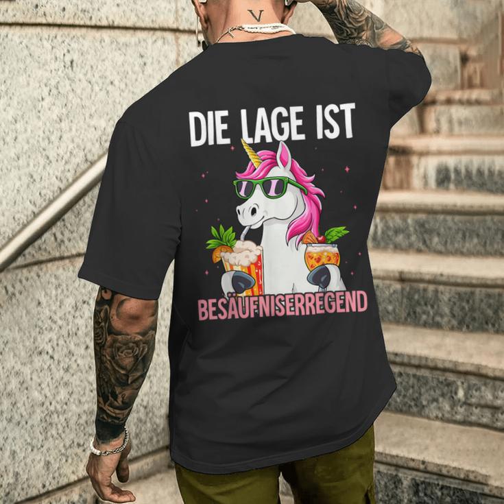 Die Lage Ist Besäufniserregend T-Shirt mit Rückendruck Geschenke für Ihn