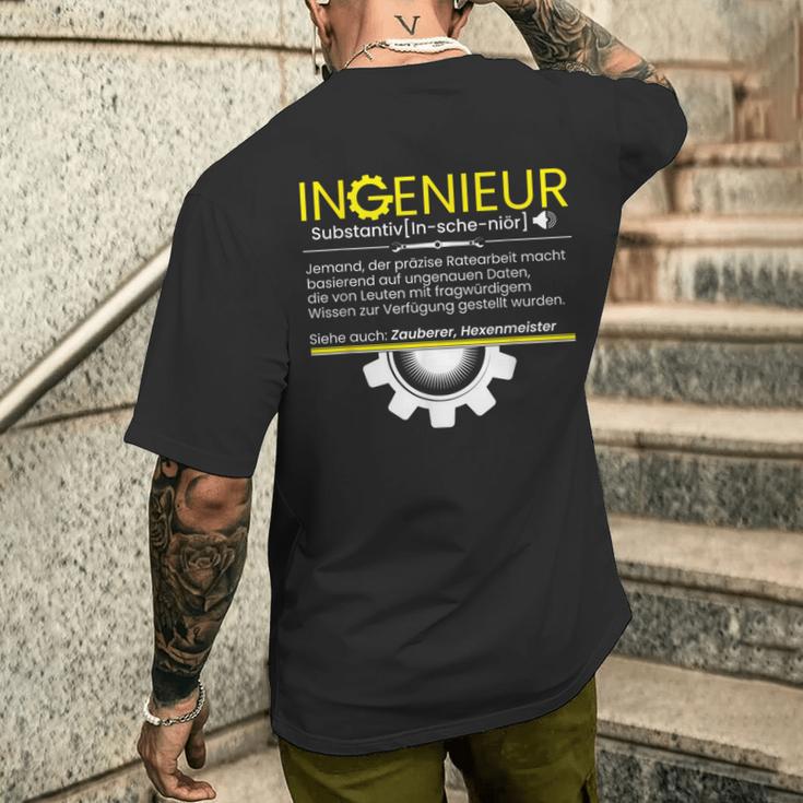 Dipl Ing Engineer Ingenieur Definition T-Shirt mit Rückendruck Geschenke für Ihn