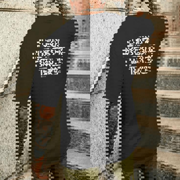 Divertente Professore Di Spagnolo Insegnante Citazione Regalo Accademico T-shirt da uomo con stampa posteriore Regalos para él