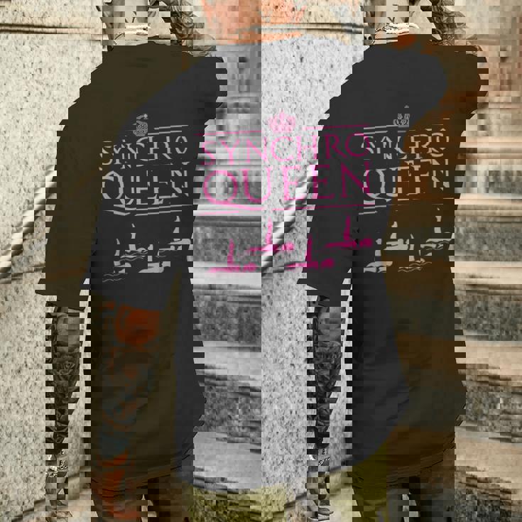Divertente Synchro Sincronizzato Regalo Nuotatore Donna Regina T-shirt da uomo con stampa posteriore Regalos para él