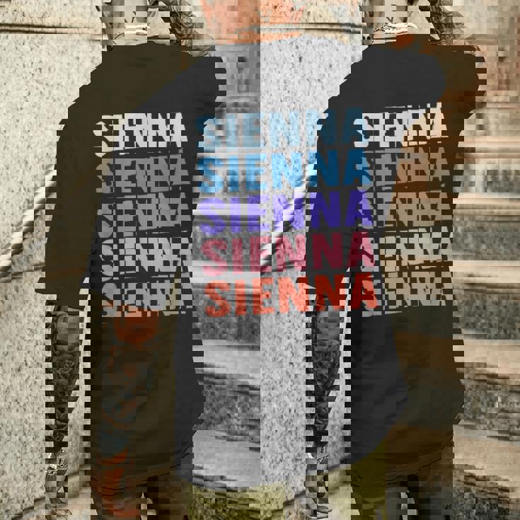 Divertido Regalo Nombre Sienna Personalizado Primer Nombre Camiseta Hombre Estampado Espalda Regalos para él