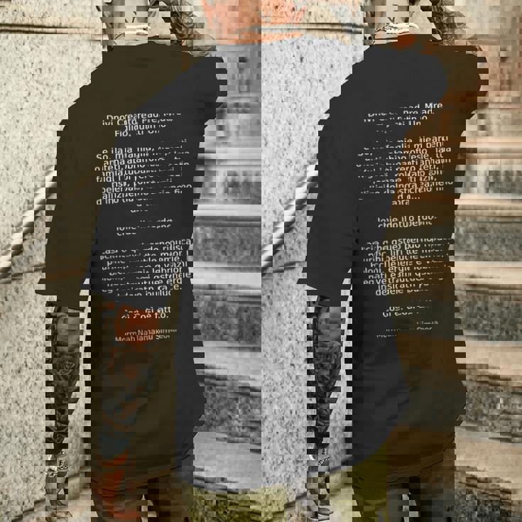 Divino Creatore T-shirt da uomo con stampa posteriore Regalos para él