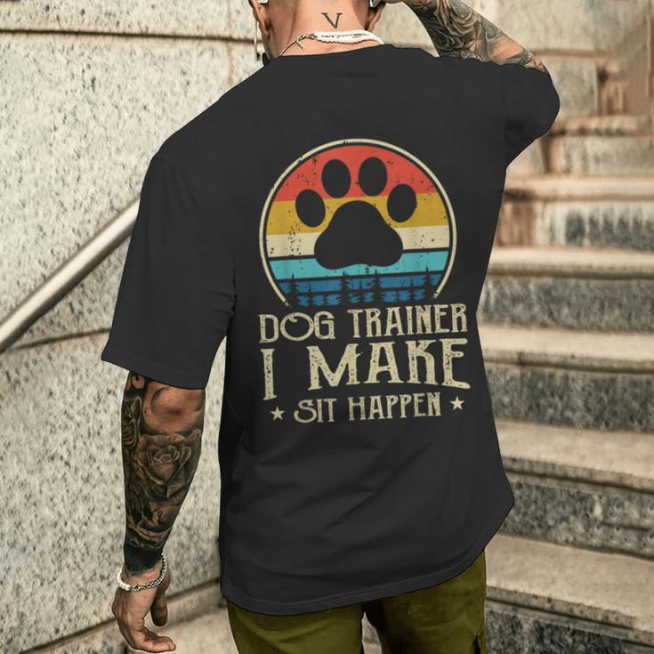 Dog Trainer Ich Lasse Sitzen Paseren Paseren T-Shirt mit Rückendruck Geschenke für Ihn