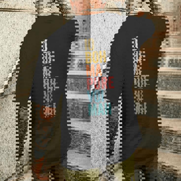 Donna Io Boh Ma Pureoi Mah Detto Divertente Con Collo A T-shirt da uomo con stampa posteriore Regalos para él