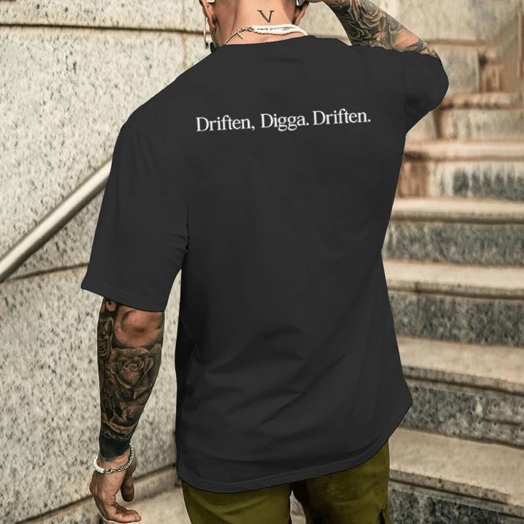 Driften Digga Driften Tuning-Fans Meeting Cruising Car Fun T-Shirt mit Rückendruck Geschenke für Ihn