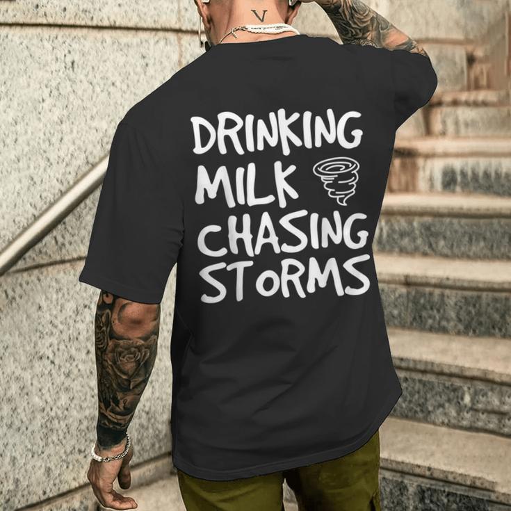 Drinking Milk Chasing Storm Storm Chaser Tropical Cyclone Men's T-shirt ...