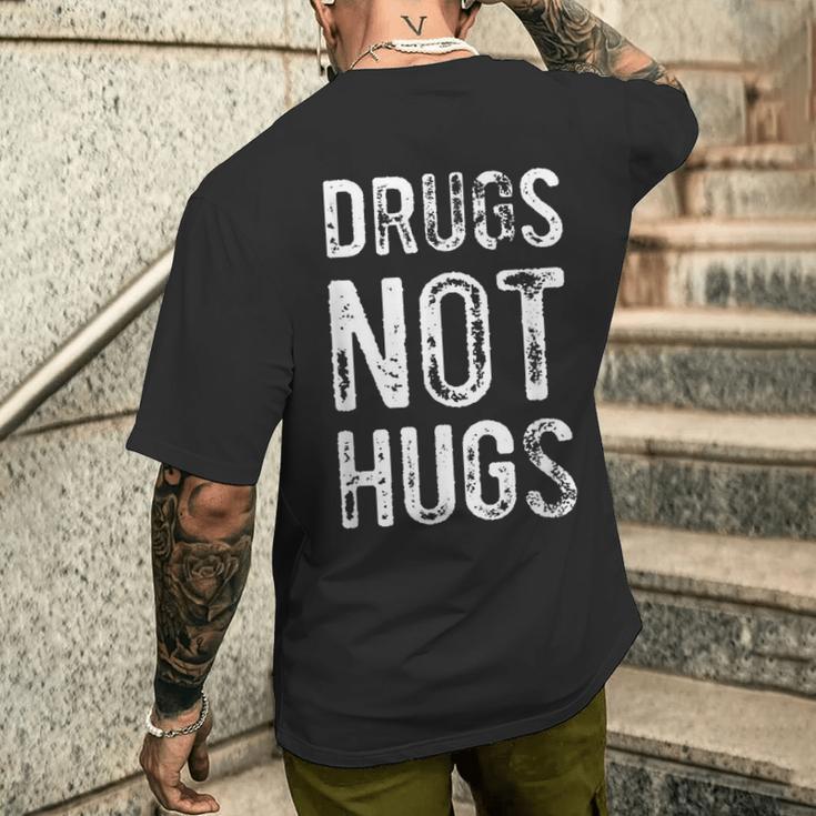 Drugs Not Hugs T-Shirt mit Rückendruck Geschenke für Ihn