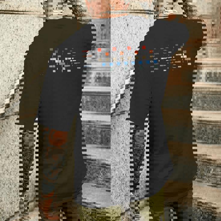 Drum Machine Pattern Daw Analog Kick Snare Synth T-shirt da uomo con stampa posteriore Regalos para él