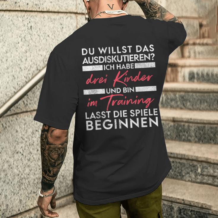 Du Willst Das Ausdiskutieren -Ater Kinder T-Shirt mit Rückendruck Geschenke für Ihn